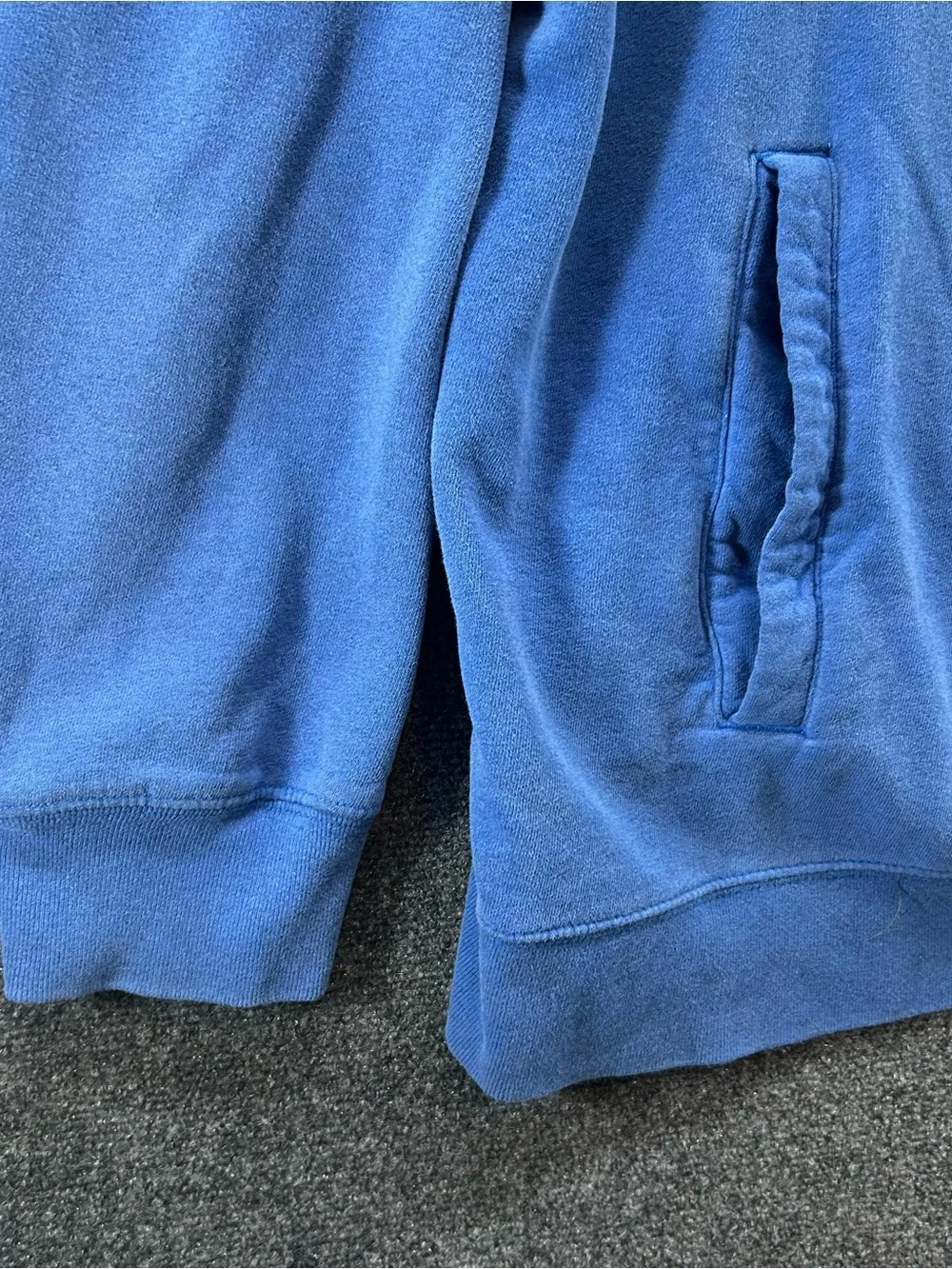 North Face Hoodie Sweatshirt Pullover Blue Green Logo Mens XL Outdoor Hiking
